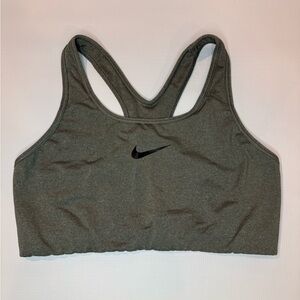 Nike Gray Sports Bra with Racerback Design